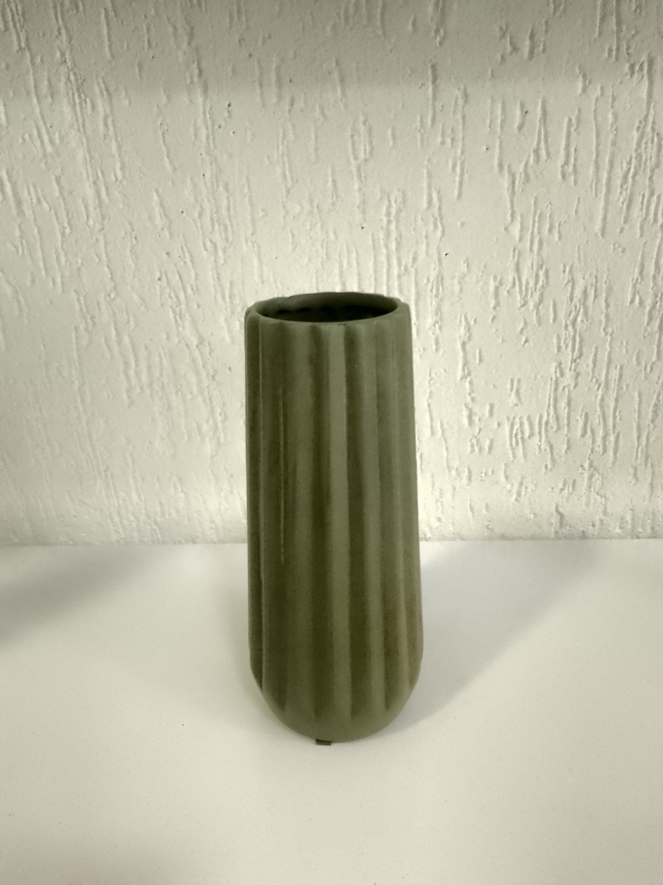 Vaso de Cerâmica Cilíndrico Verde - Mania de festa