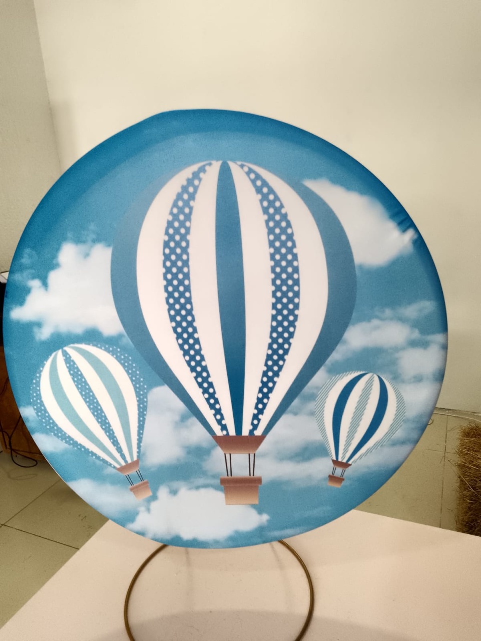 Mini Painel Balão Azul - Mania de festa