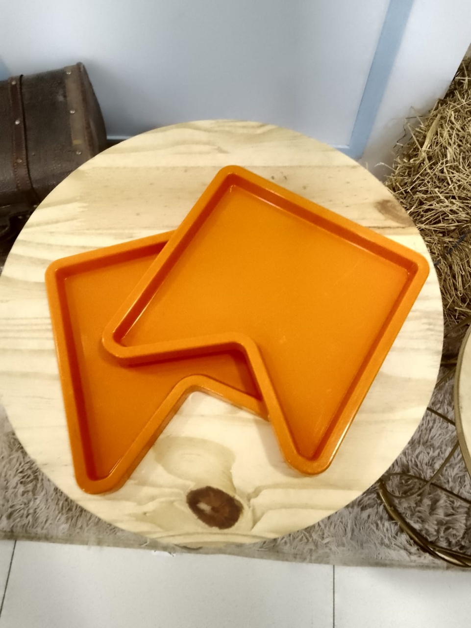 Porta Doces Bandeirinha Laranja - Mania de festa 