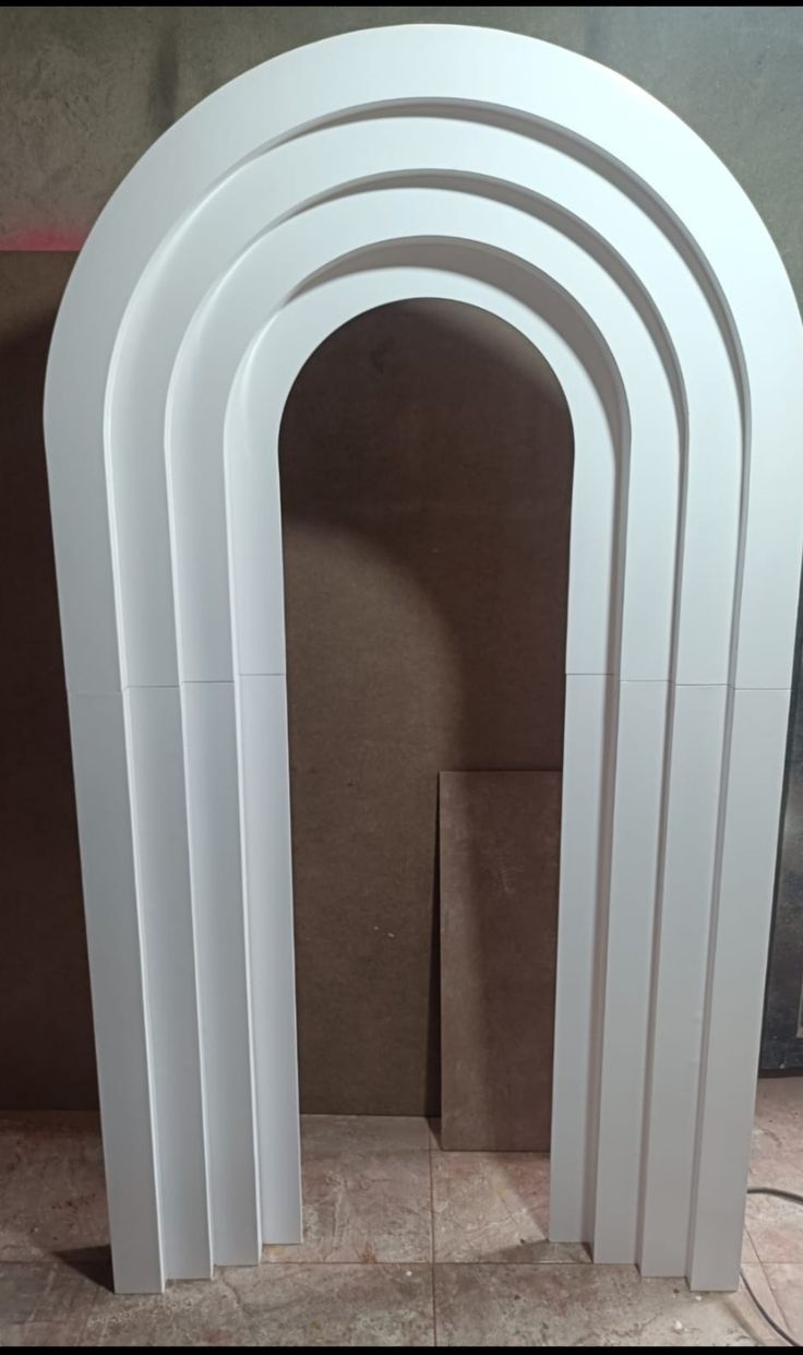 Painel Romano 3D Branco - Mania de festa 