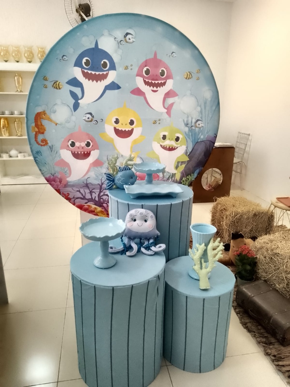 Kit Pegue Monte Baby Shark - Mania de festa