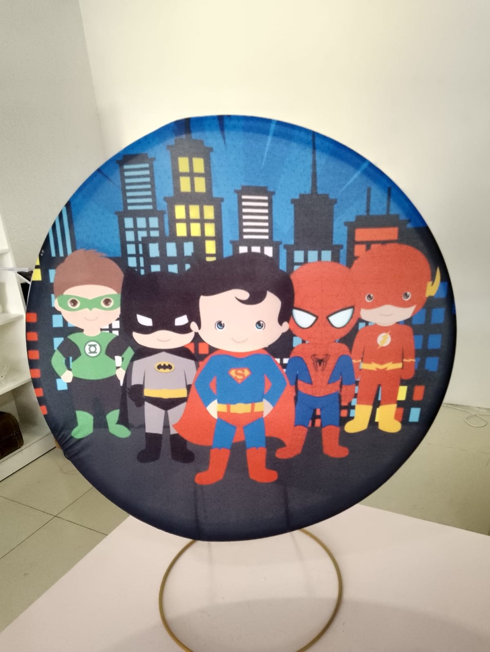 Mini Painel Heróis - Mania de festa