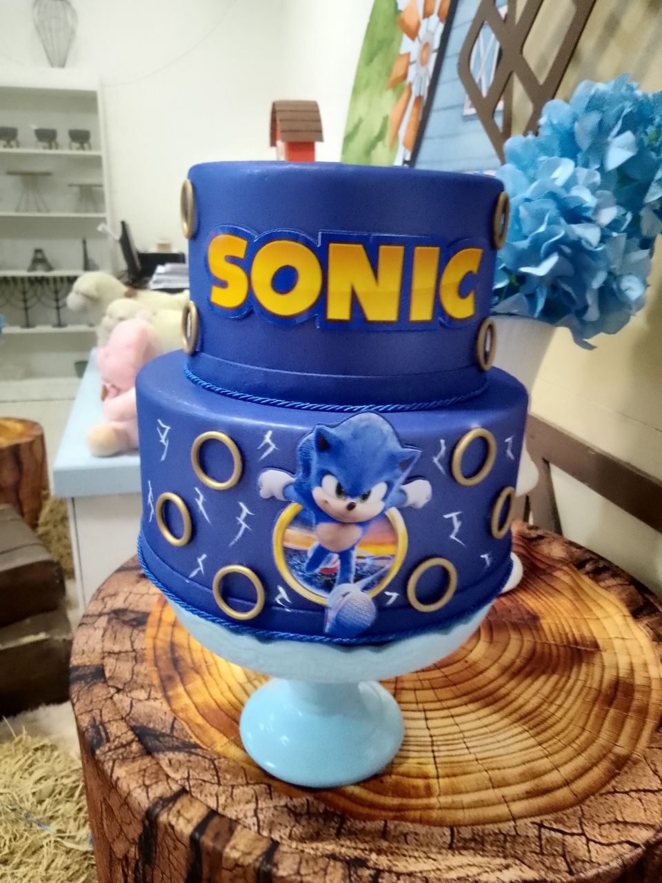 Bolo Fake Sonic - Mania de festa 