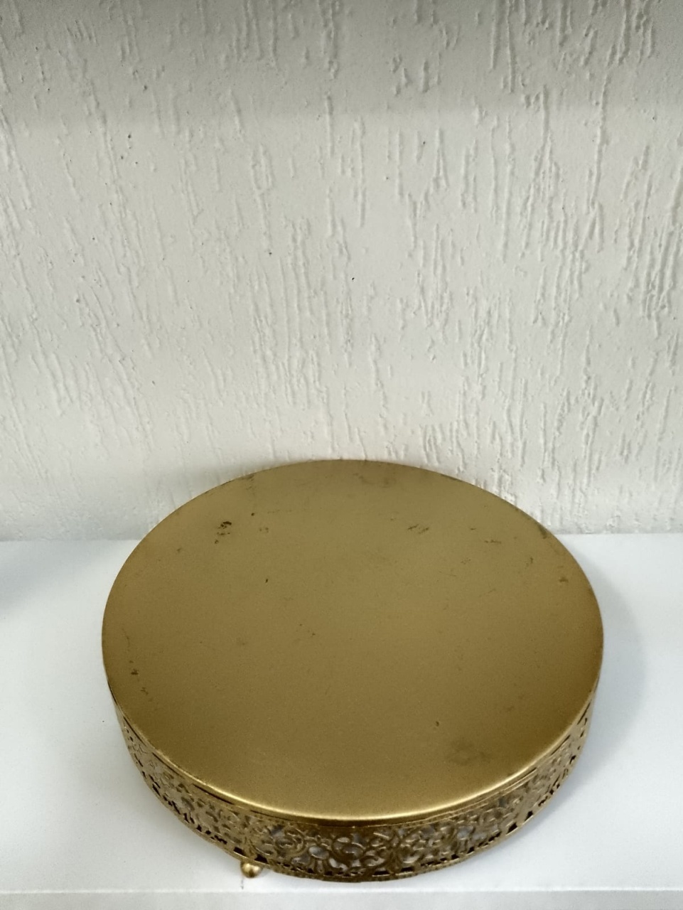 Porta Doces Dourado de Metal - Mania de festa