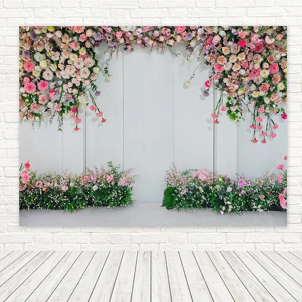 Painel Retangular Flores - Mania de festa