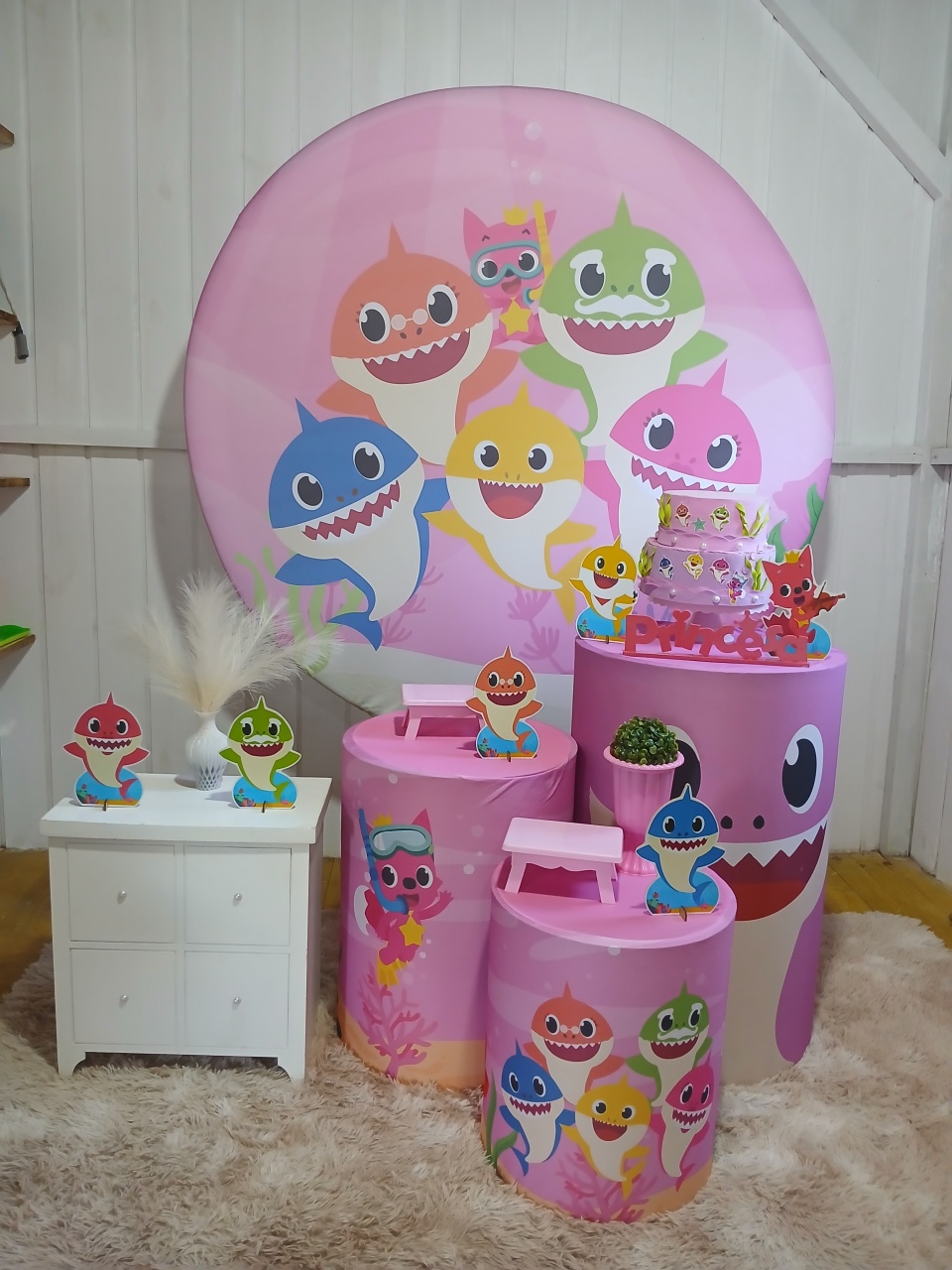 Baby Shark - Doce encanto decorações 