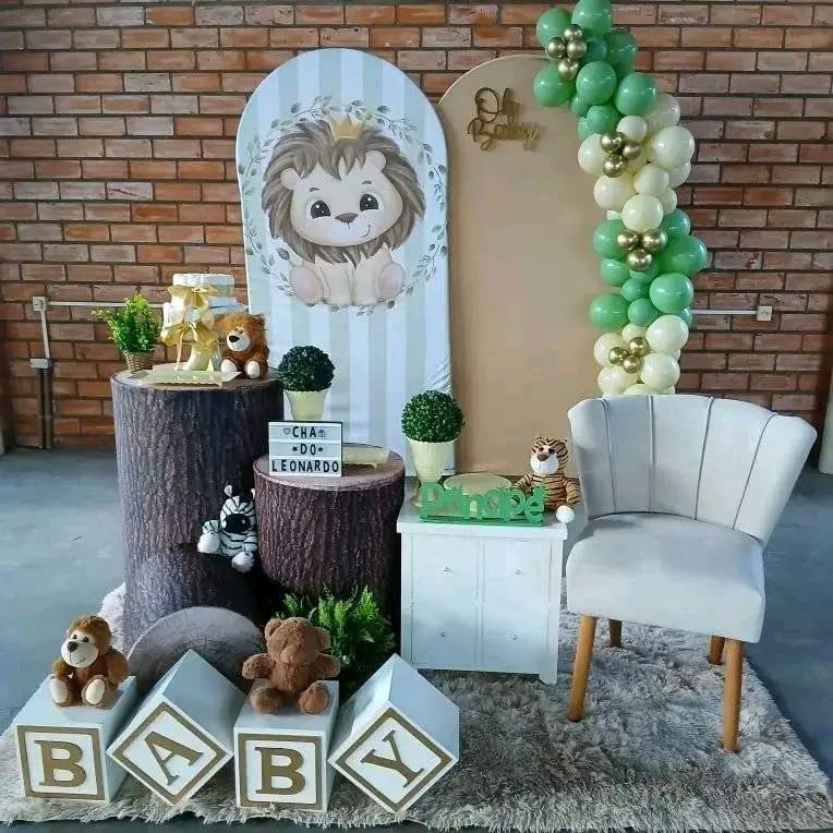 Cha Bebe Leão - Doce encanto decorações 