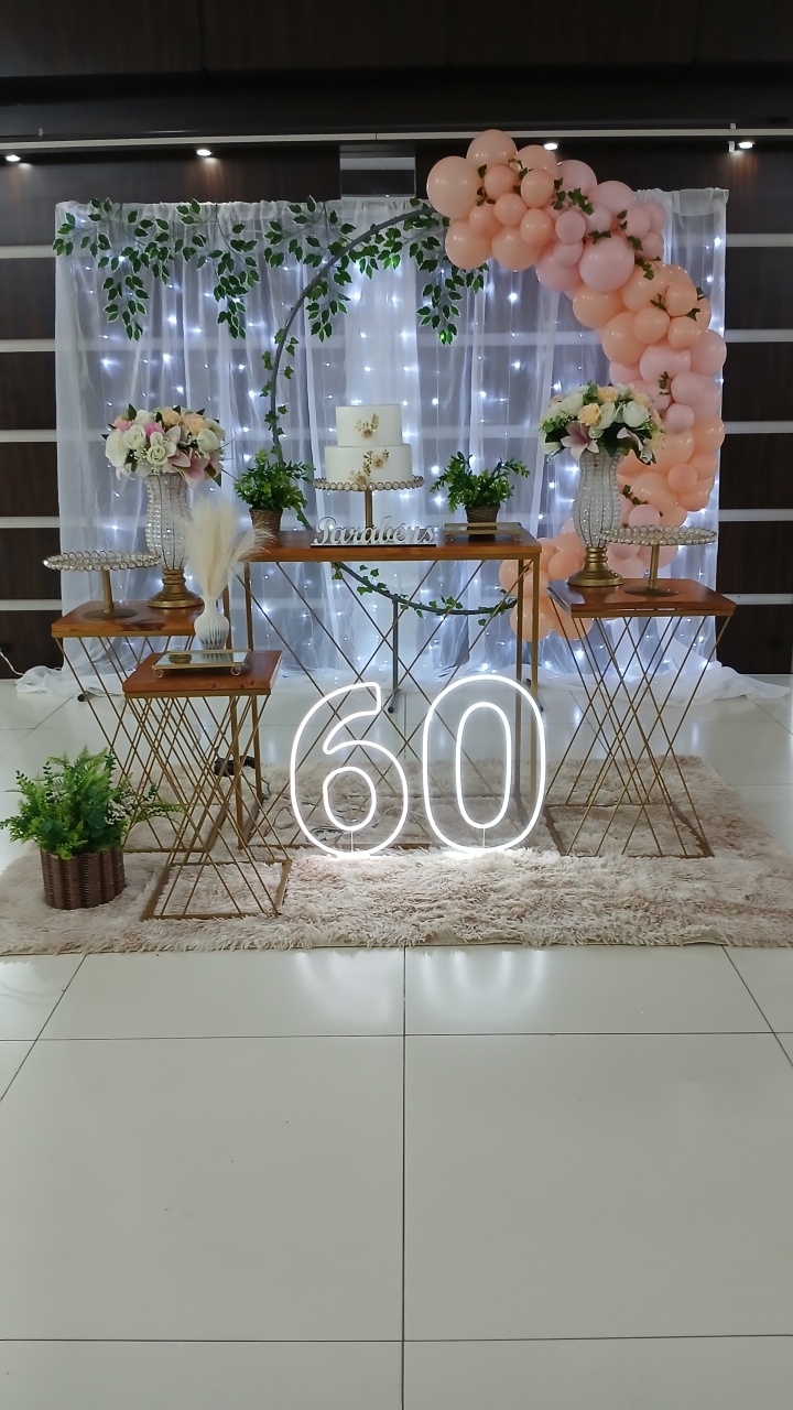 Decoração 60 Anos - Doce encanto decorações 