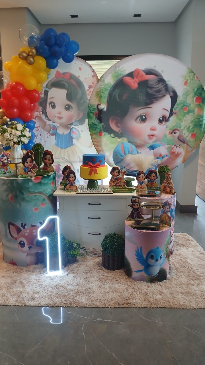 Branca de Neve Baby 2 - Doce encanto decorações 