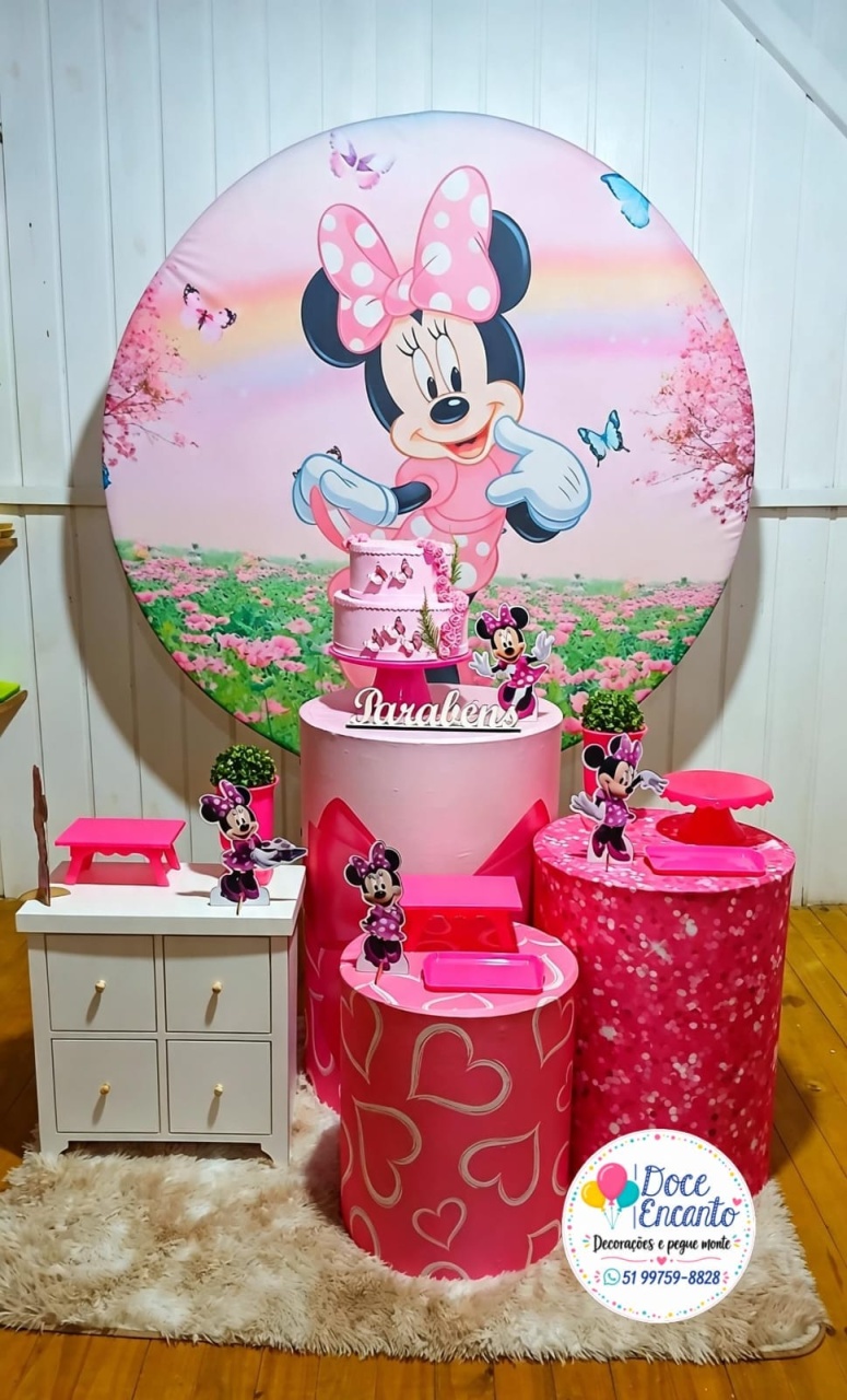 Minir Rosa 2 - Doce encanto decorações 
