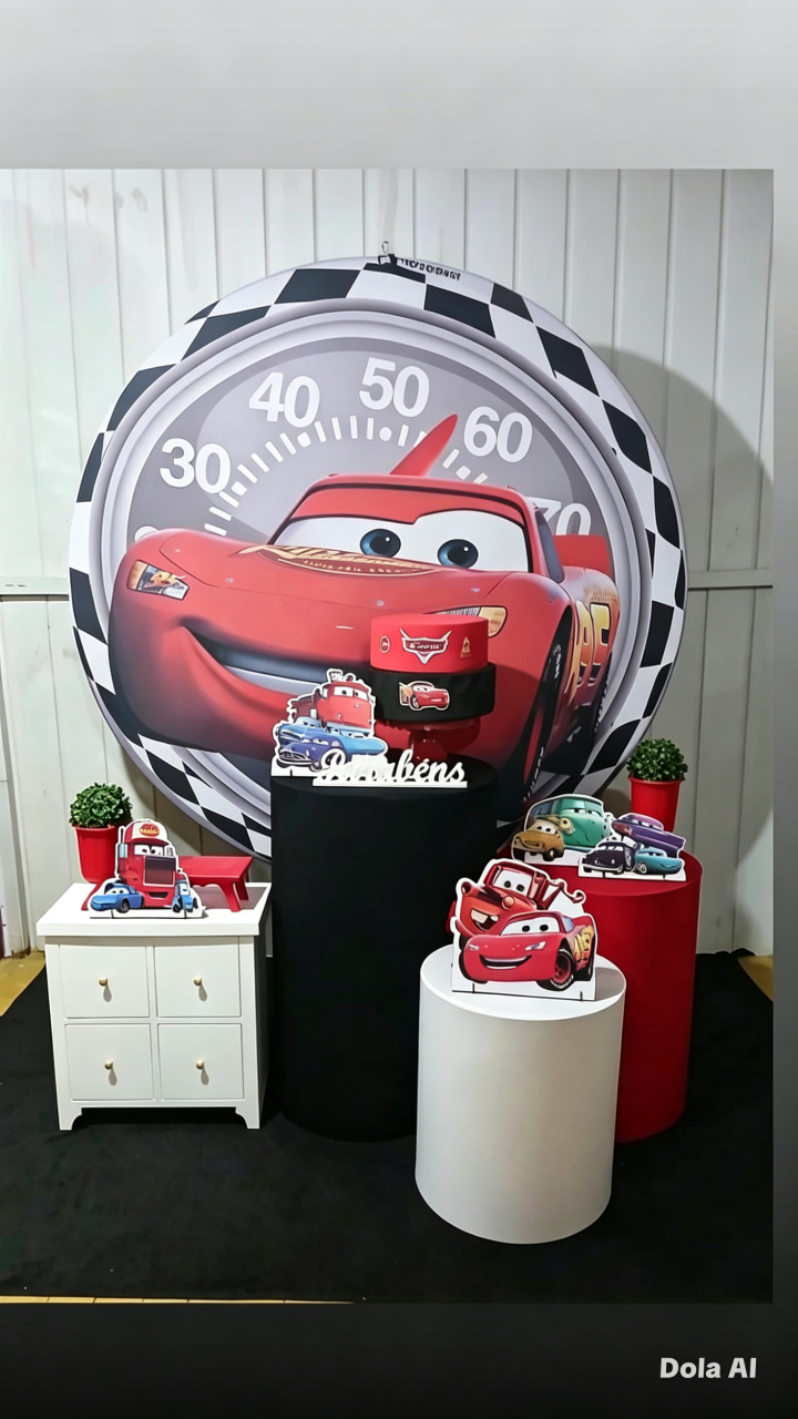 Relâmpago Mcqueen - Doce encanto decorações 
