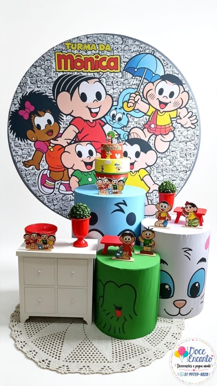 Turma da Mônica - Doce encanto decorações 