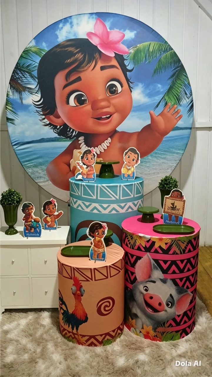 Moana Baby - Doce encanto decorações 