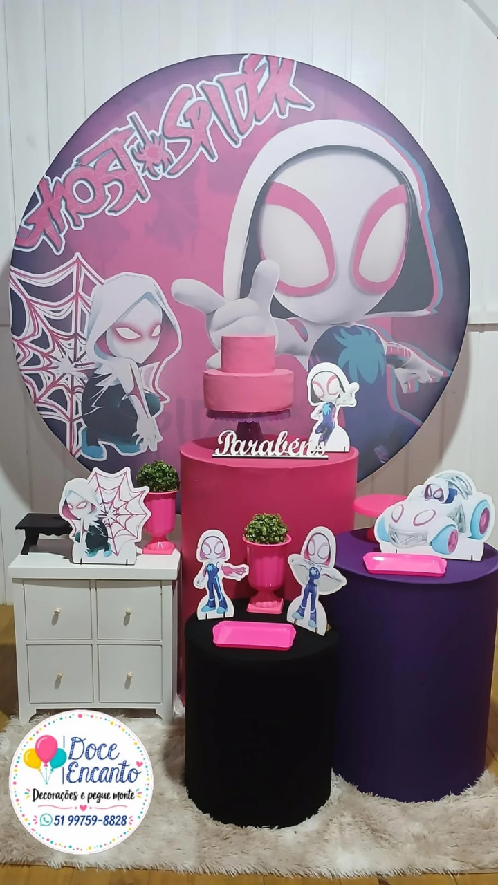 Mulher Aranha - Doce encanto decorações 