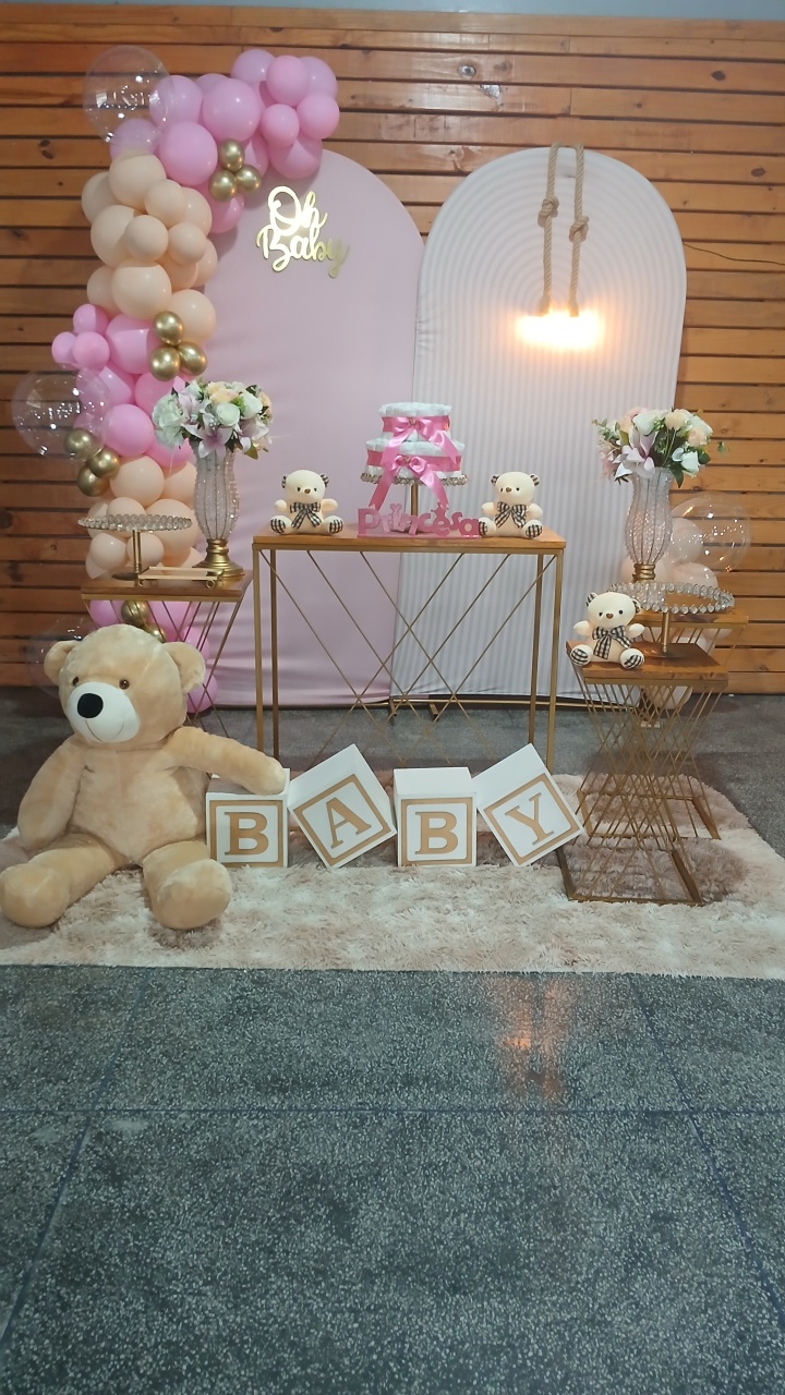 Cha Baby Rosa - Doce encanto decorações 