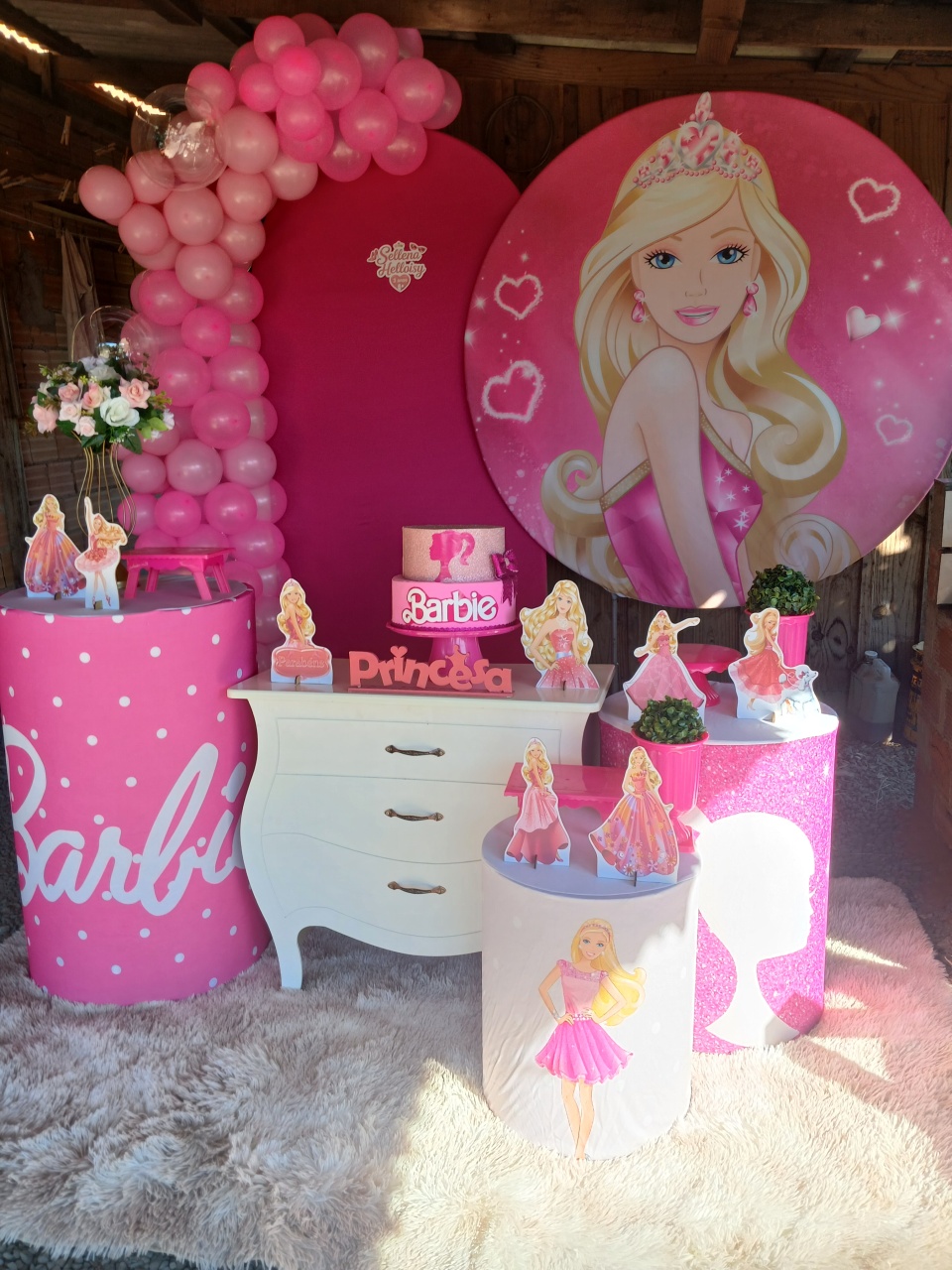 Barbie - Doce encanto decorações 