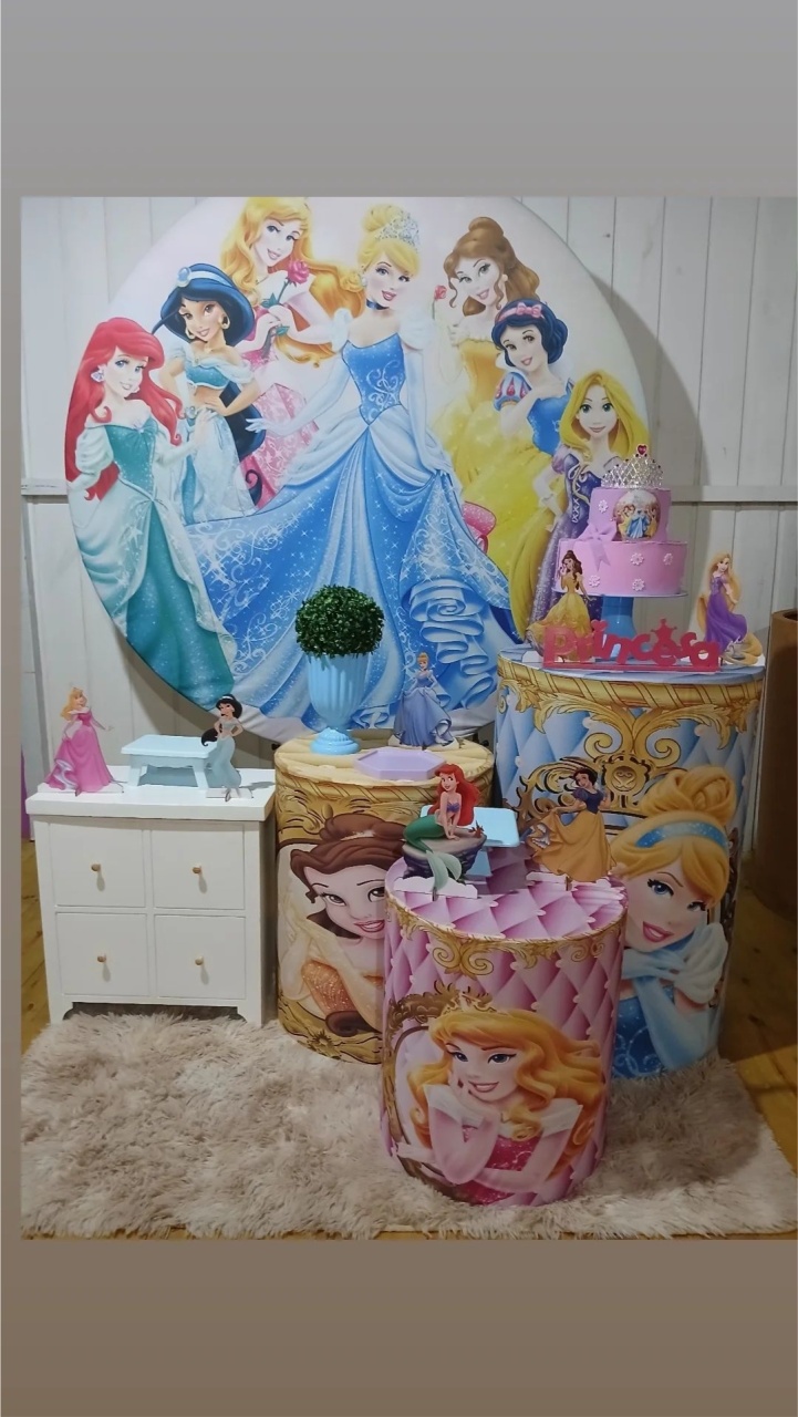 Princesas - Doce encanto decorações 
