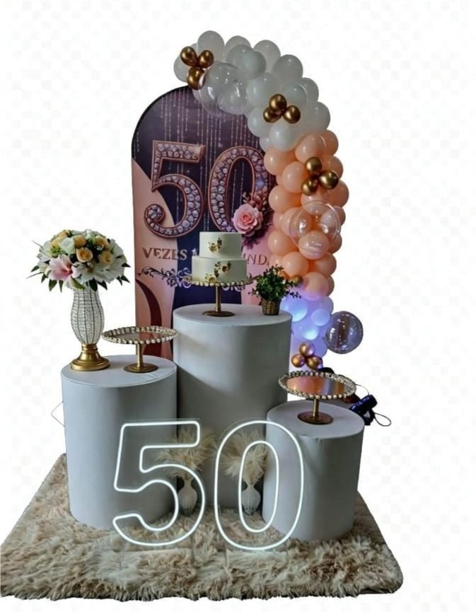 Deco 50 Anos Feminina - Doce encanto decorações 