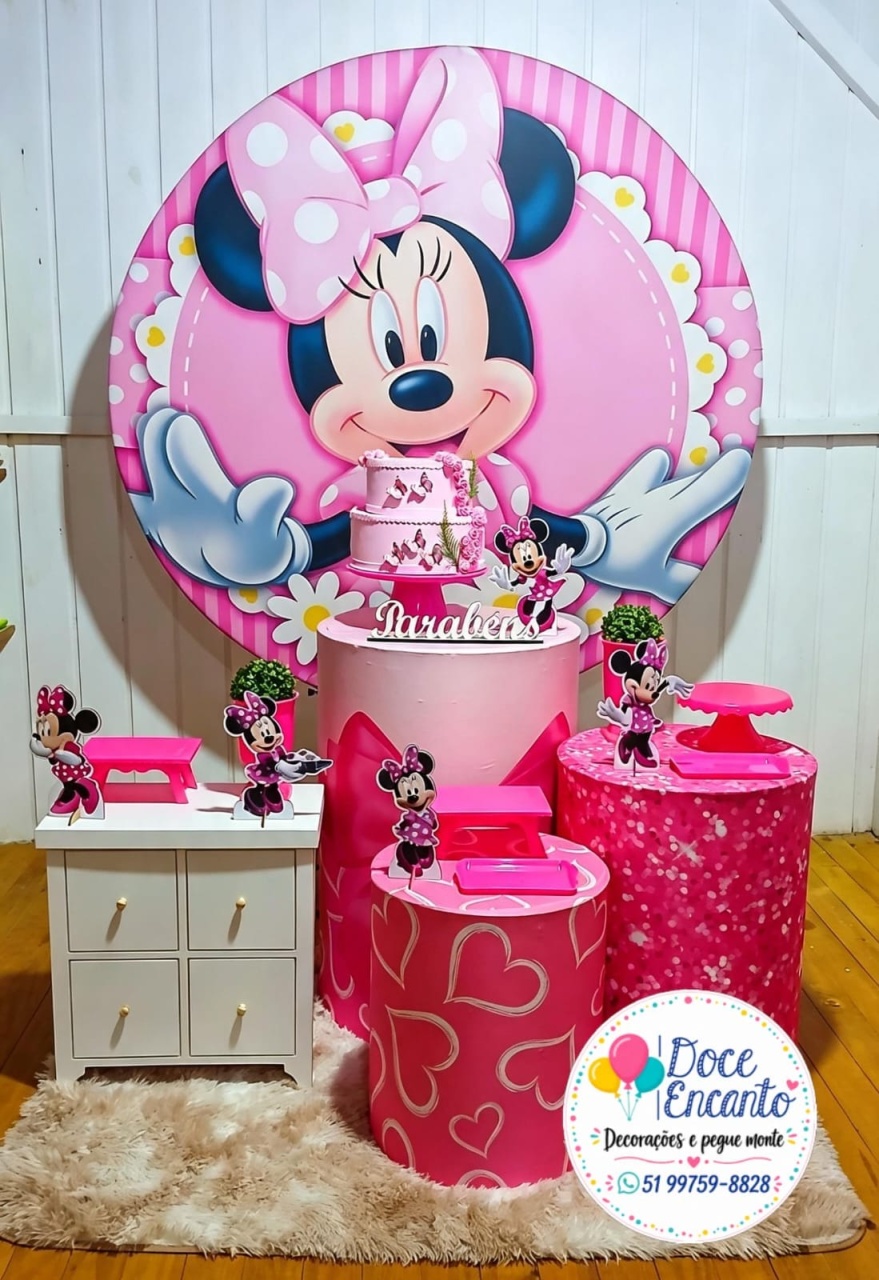Minie Rosa 1 - Doce encanto decorações 