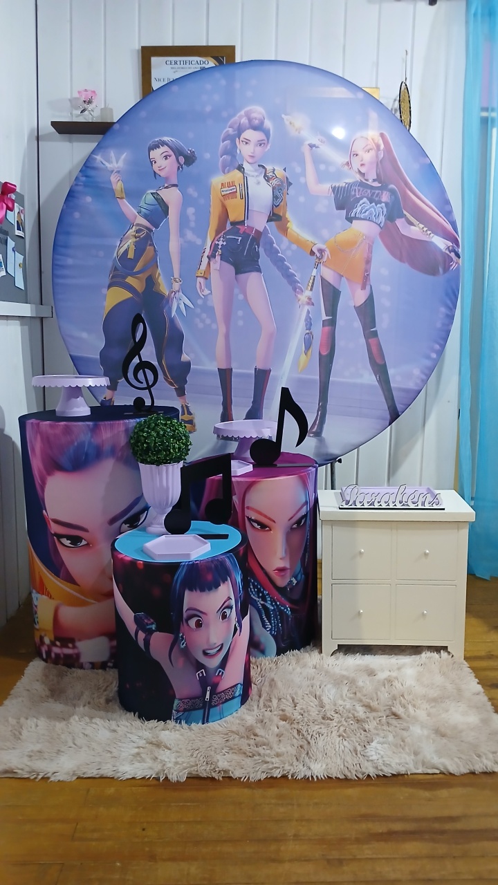 K Pop - Doce encanto decorações 