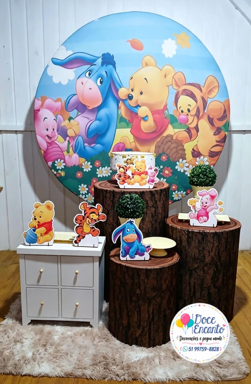 Pooh - Doce encanto decorações 