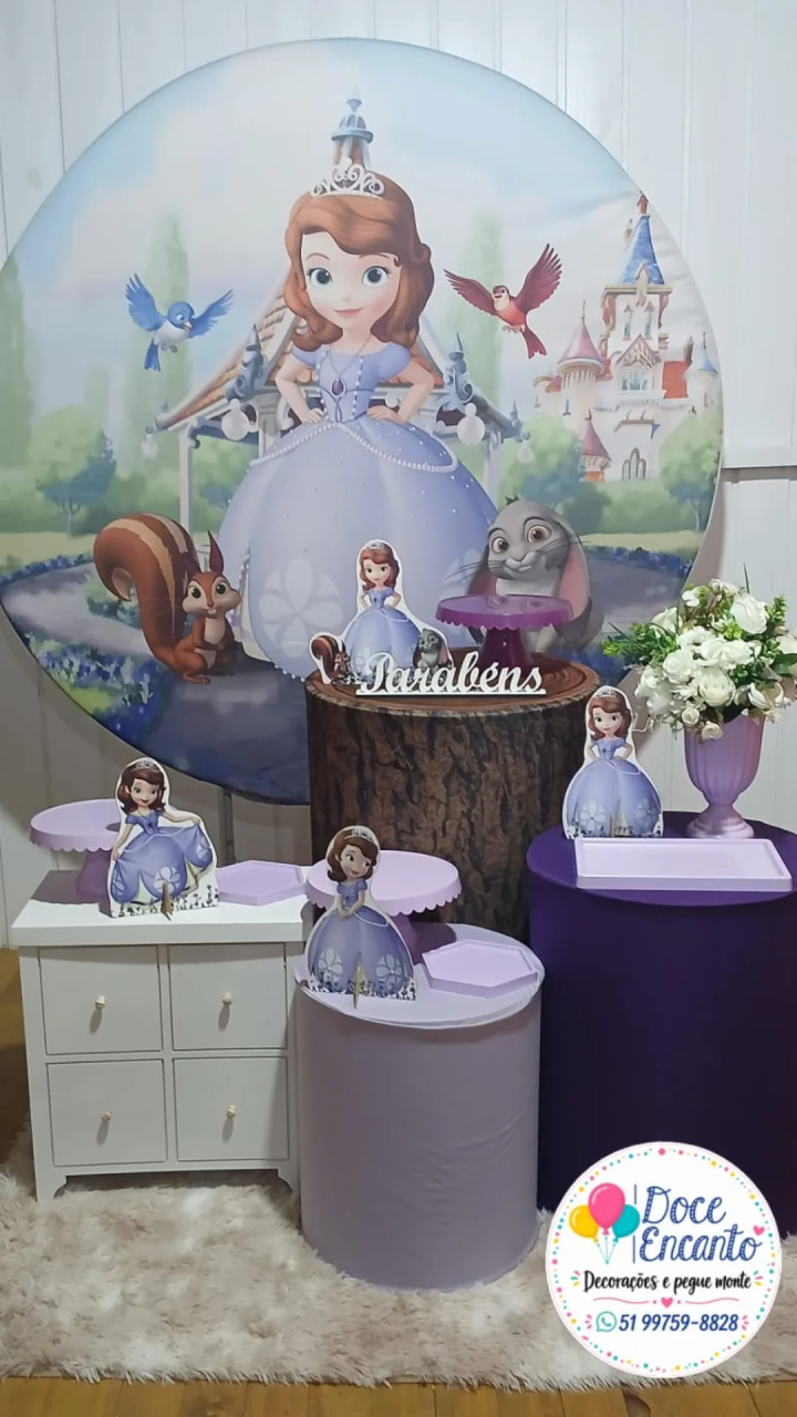 Princesa Sofia - Doce encanto decorações 