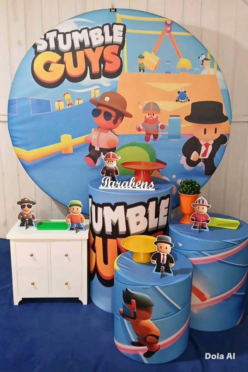 Stumble Guys - Doce encanto decorações 