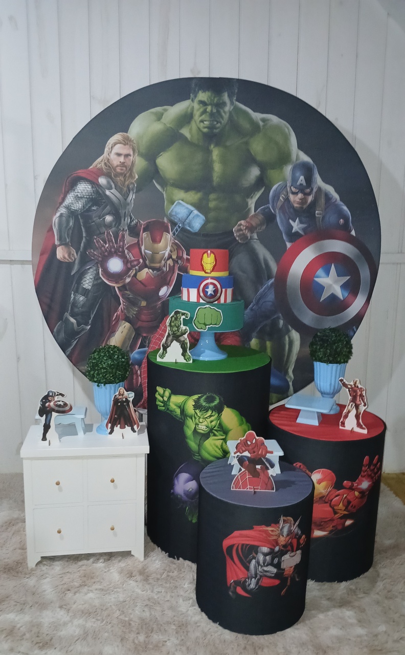 Vingadores - Doce encanto decorações 