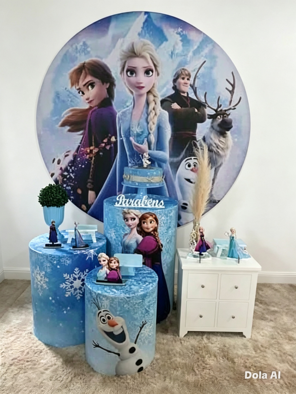 Frozen - Doce encanto decorações 