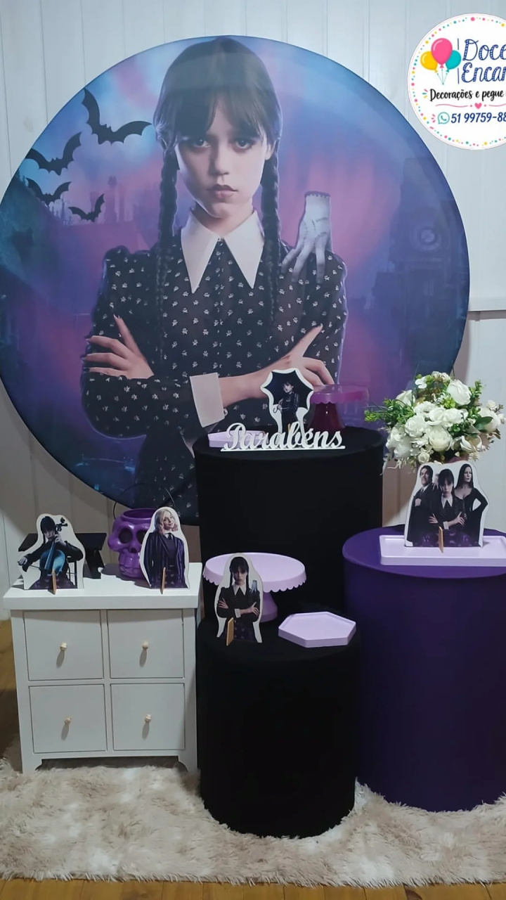 Wandinha - Doce encanto decorações 