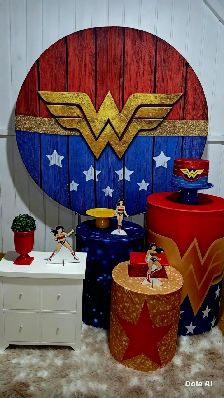 Mulher Maravilha - Doce encanto decorações 