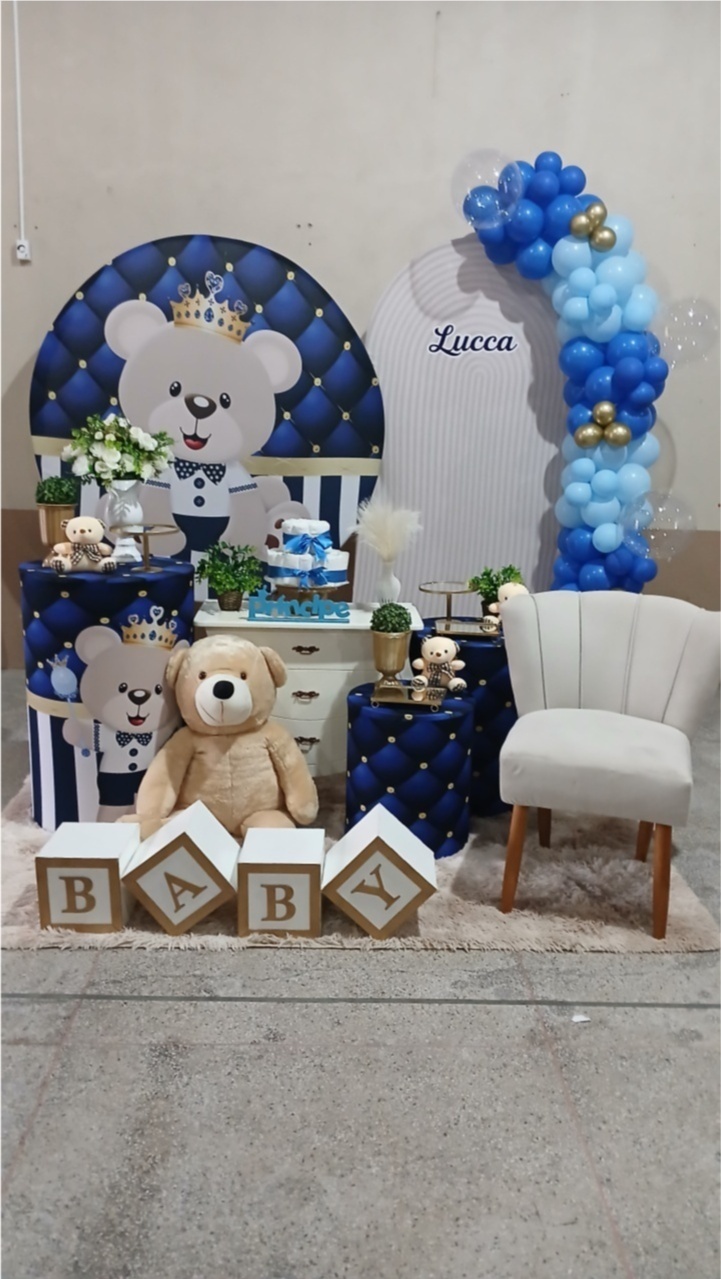 Cha de Bebe Azul - Doce encanto decorações 