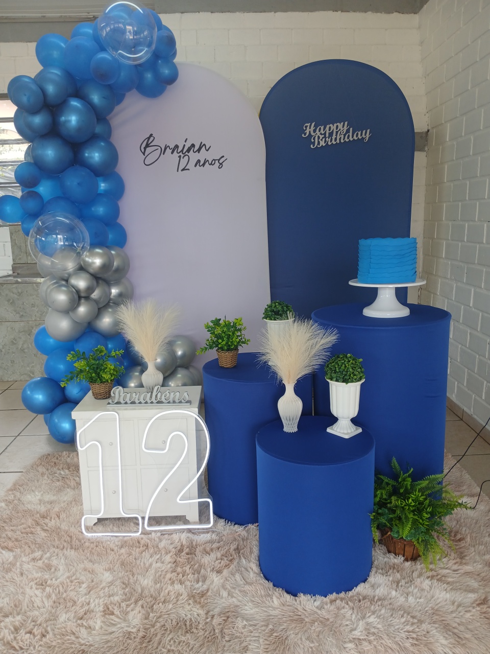 Decoração Azul Roial - Doce encanto decorações 