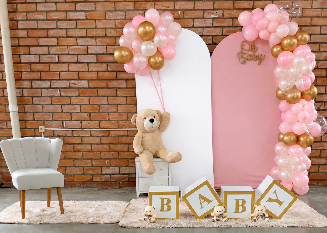 Cha de Bebê Menina - Doce encanto decorações 