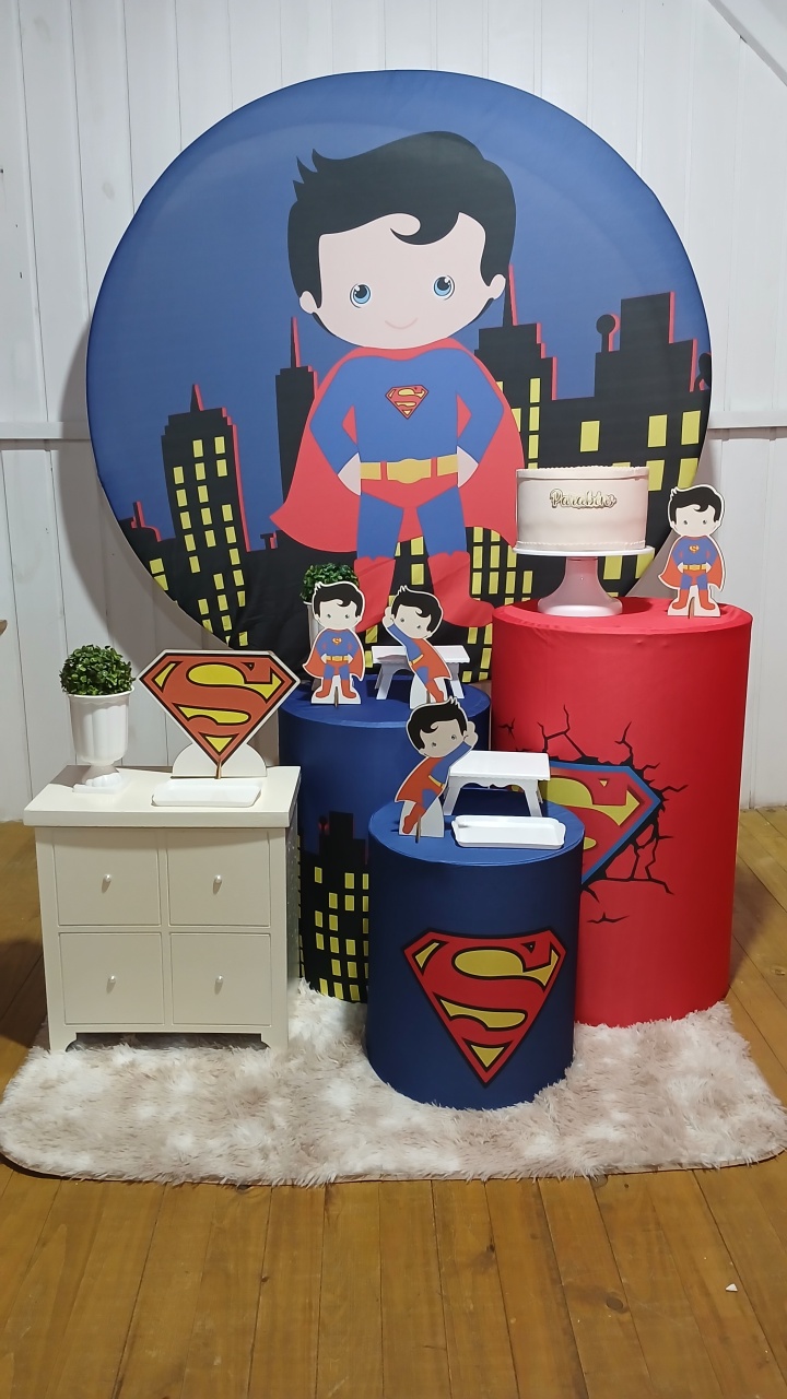 Super Homem - Doce encanto decorações 