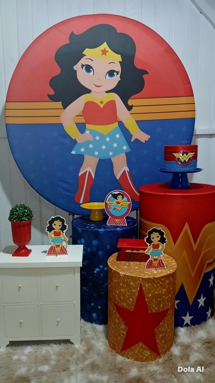 Mulher Maravilhosa Baby - Doce encanto decorações 
