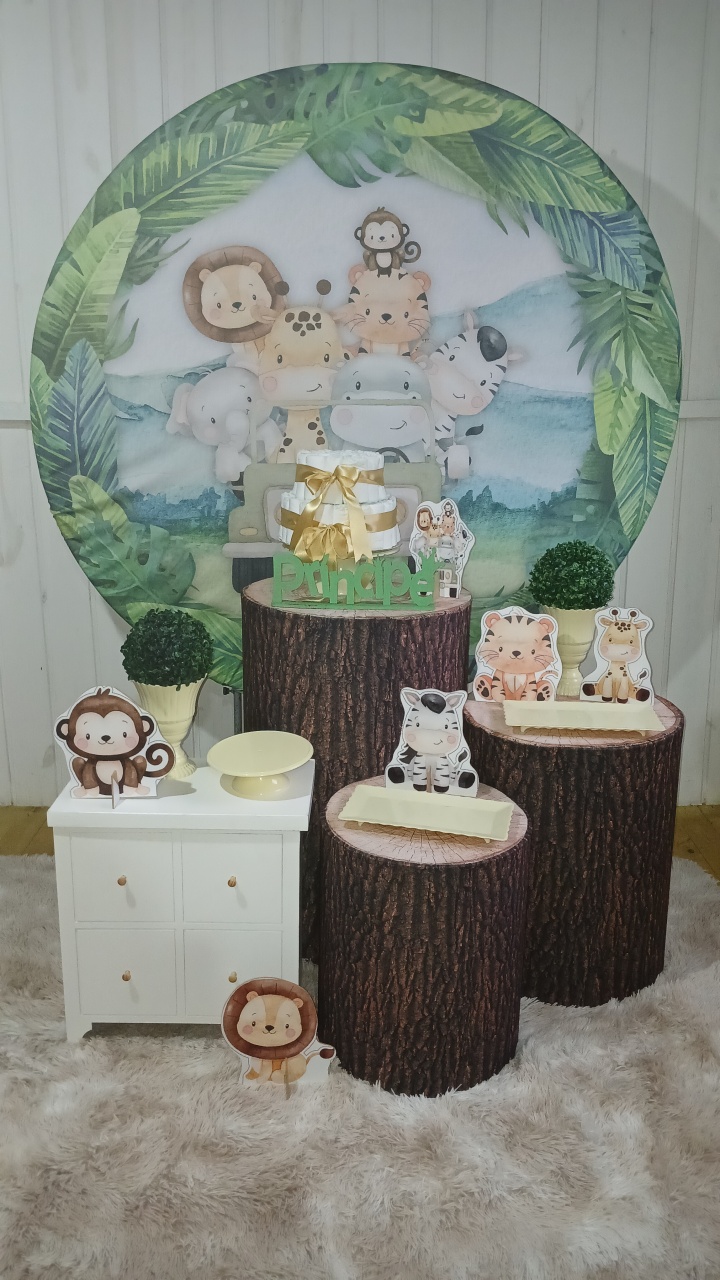Safari - Doce encanto decorações 
