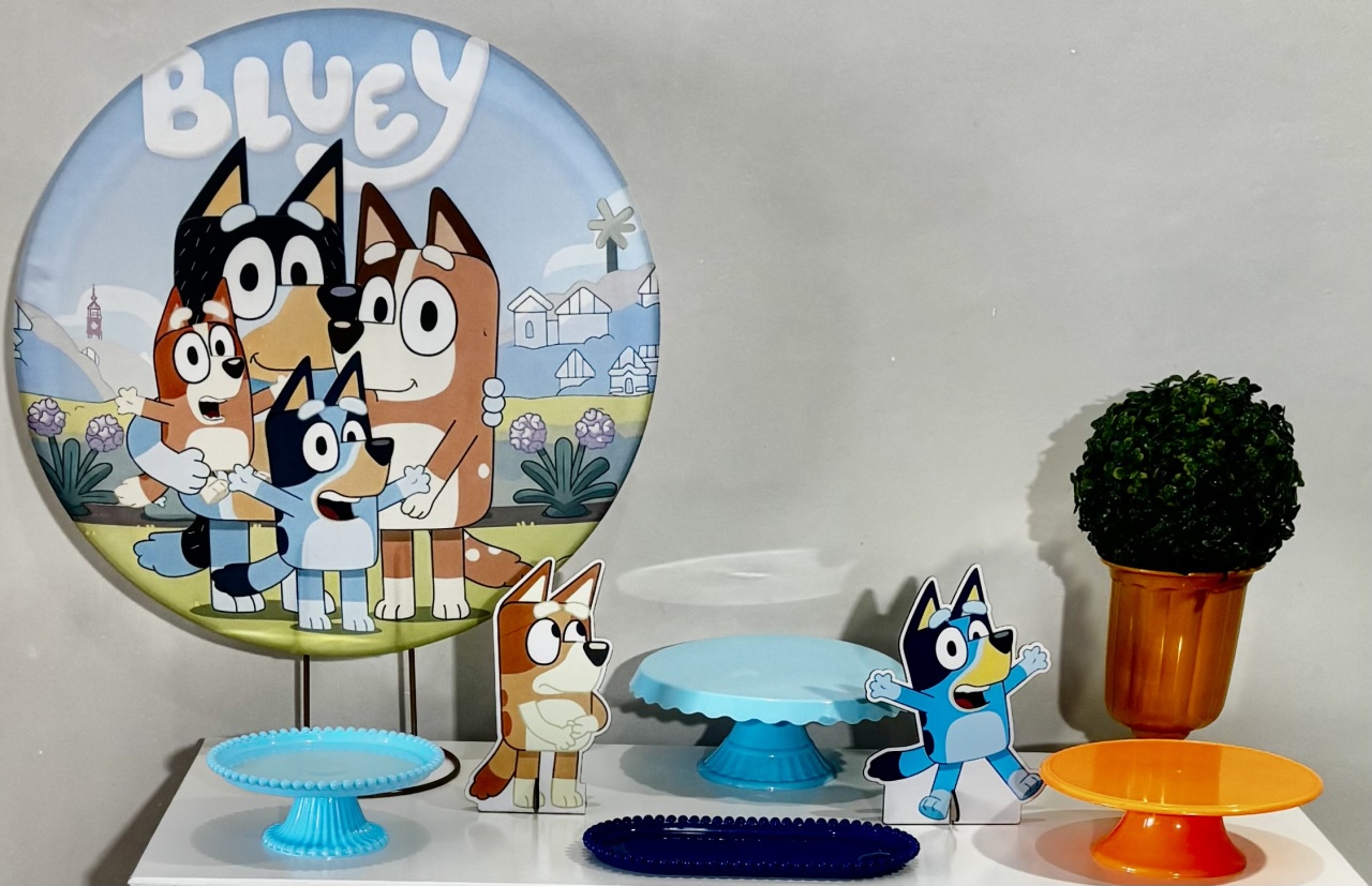 Mini Kit Bluey 07 - Shalom Festas Pegue e Monte 