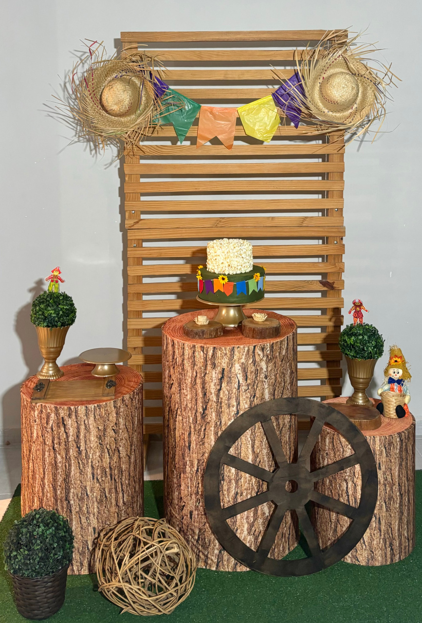 Junina Painel Palete - Shalom Festas Pegue e Monte