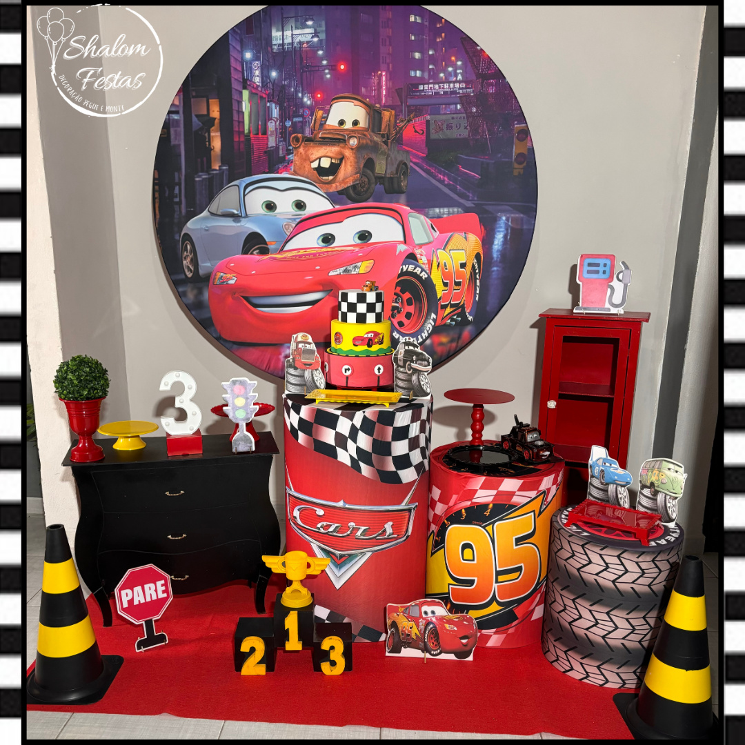 Carros Disney 03 - Shalom Festas Pegue e Monte