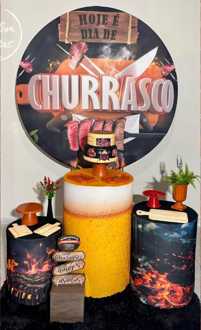 Churrasco 01 - Shalom Festas Pegue e Monte