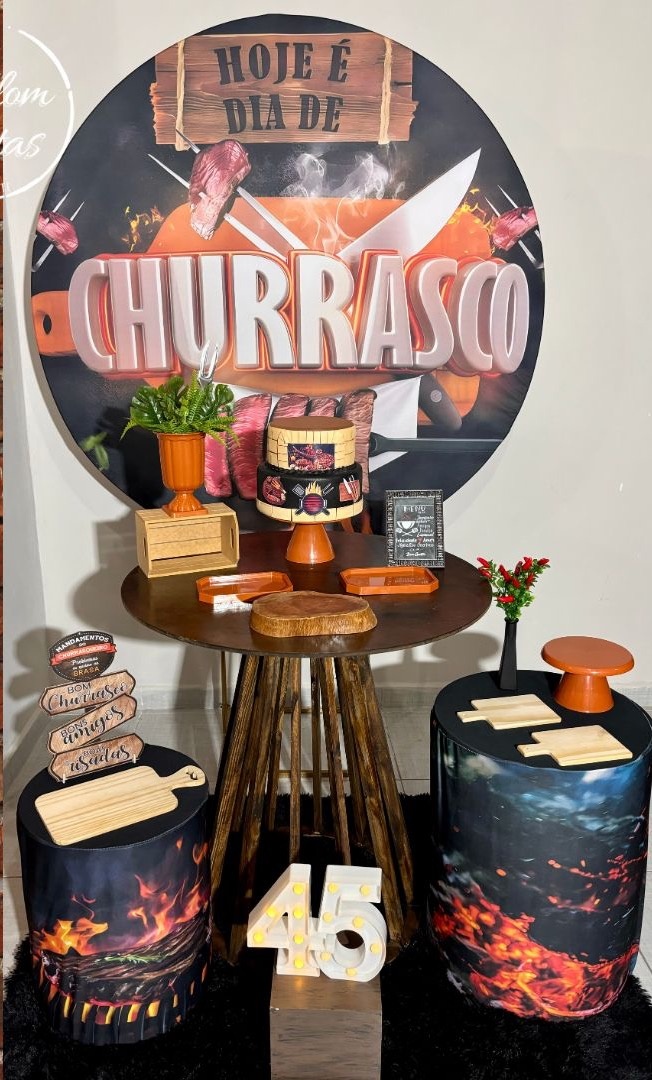 Churrasco 03 - Shalom Festas Pegue e Monte