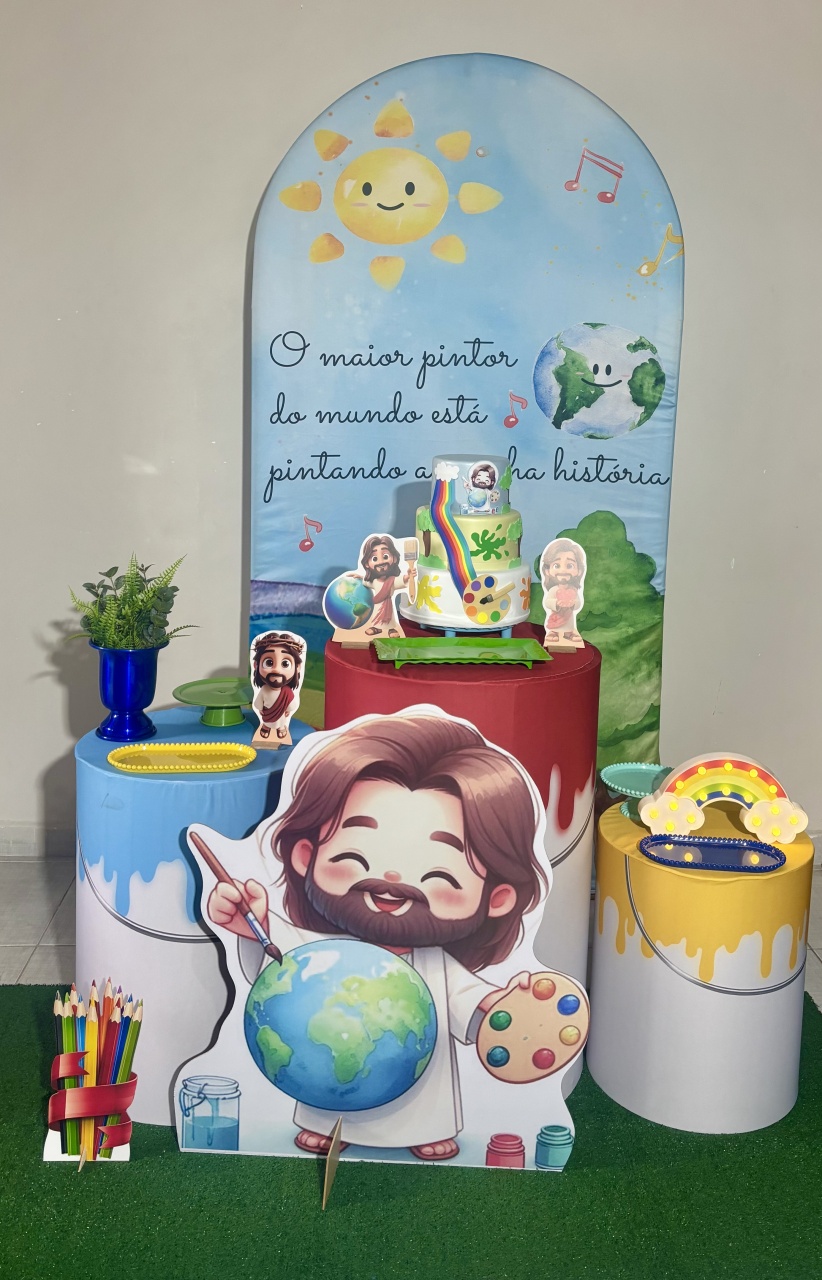 O Maior Pintor Do Mundo 002 - Shalom Festas Pegue e Monte