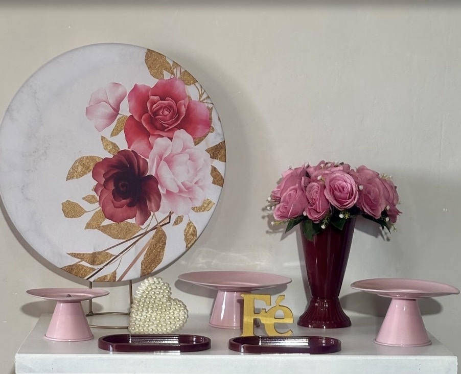 Mini Kit Floral 01 - Shalom Festas Pegue e Monte 