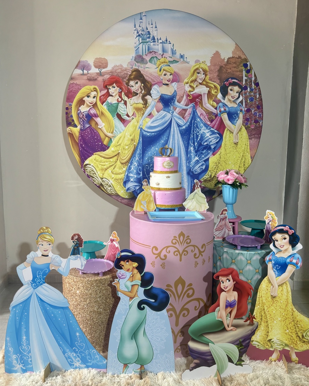 Princesas Disney 01 - Shalom Festas Pegue e Monte