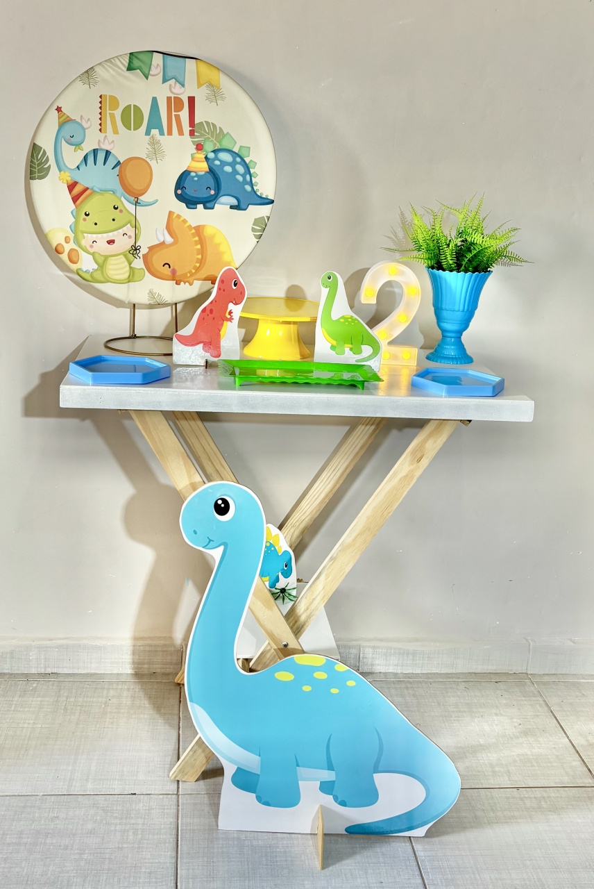 Mini Kit Dinossauro Baby 07 - Shalom Festas Pegue e Monte 