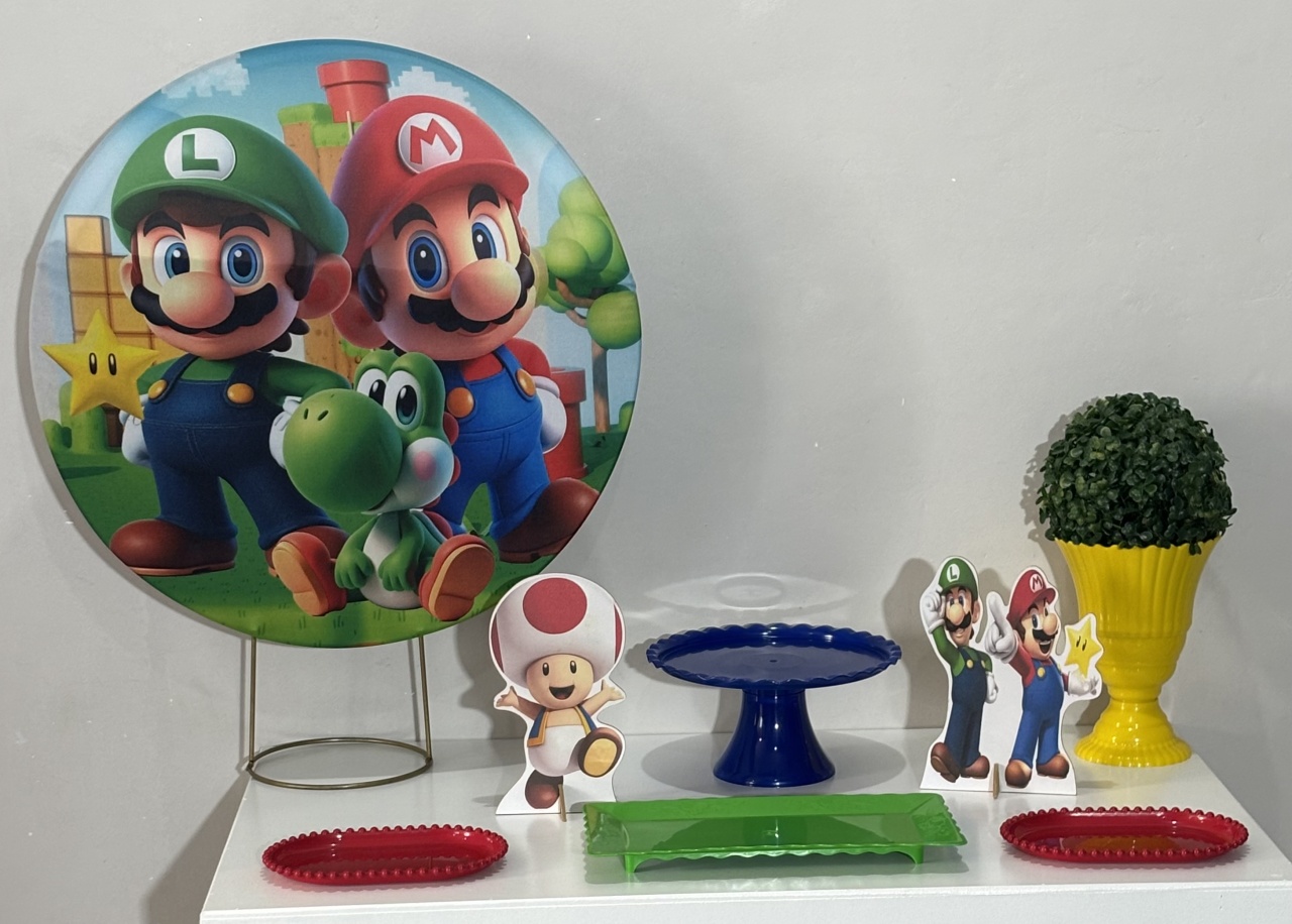 Mini Kit Mários Bros 04 - Shalom Festas Pegue e Monte 