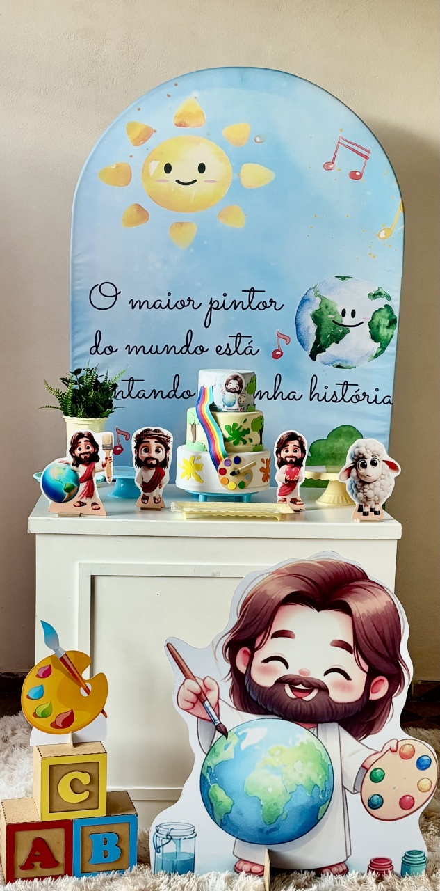 O Maior Pintor Do Mundo 001 - Shalom Festas Pegue e Monte
