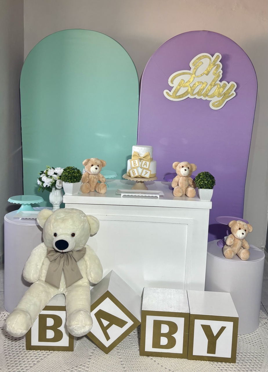Chá Revelação Lilás Tiffany - Shalom Festas Pegue e Monte