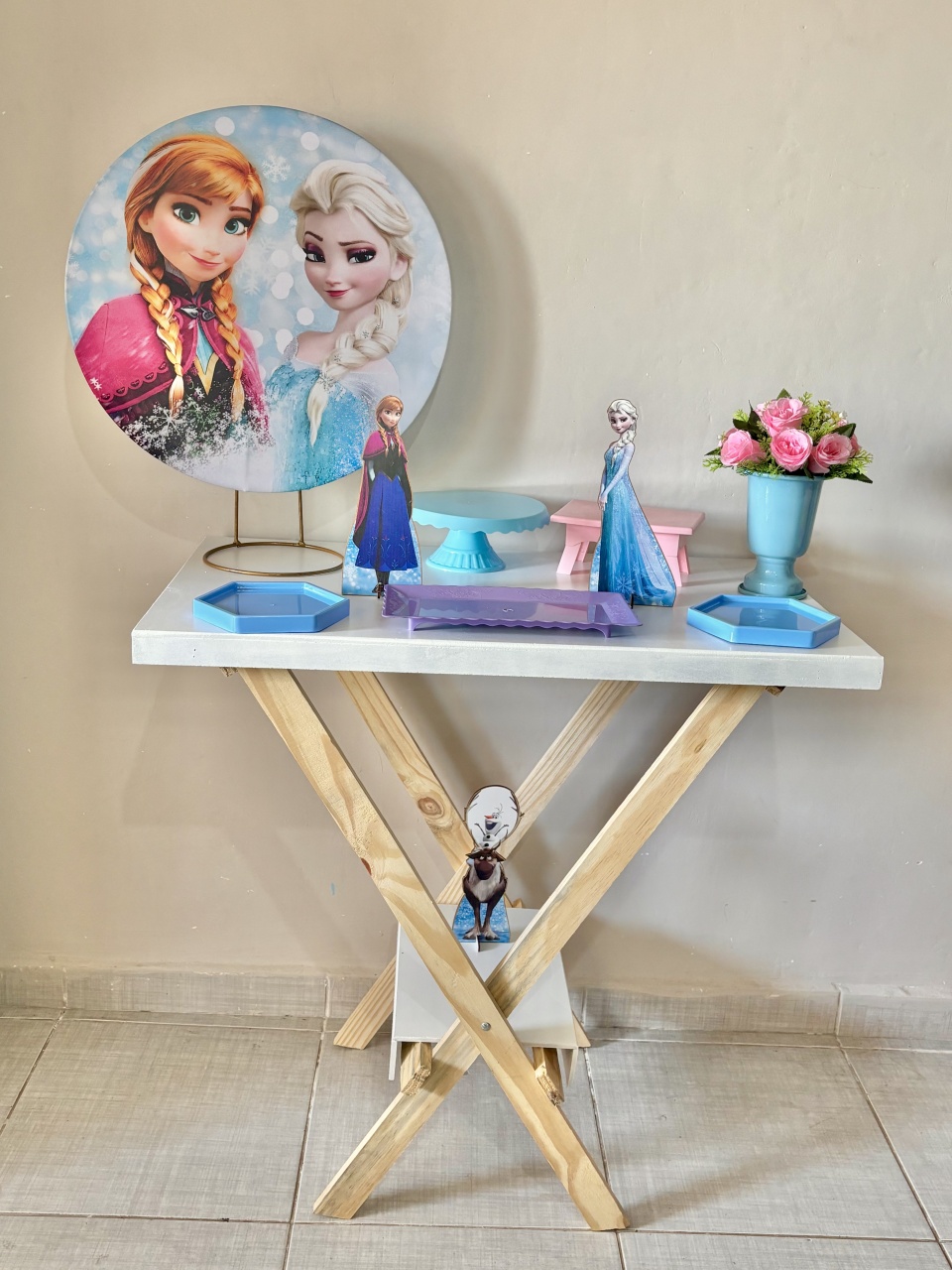 Mini Kit Frozen 03 - Shalom Festas Pegue e Monte 